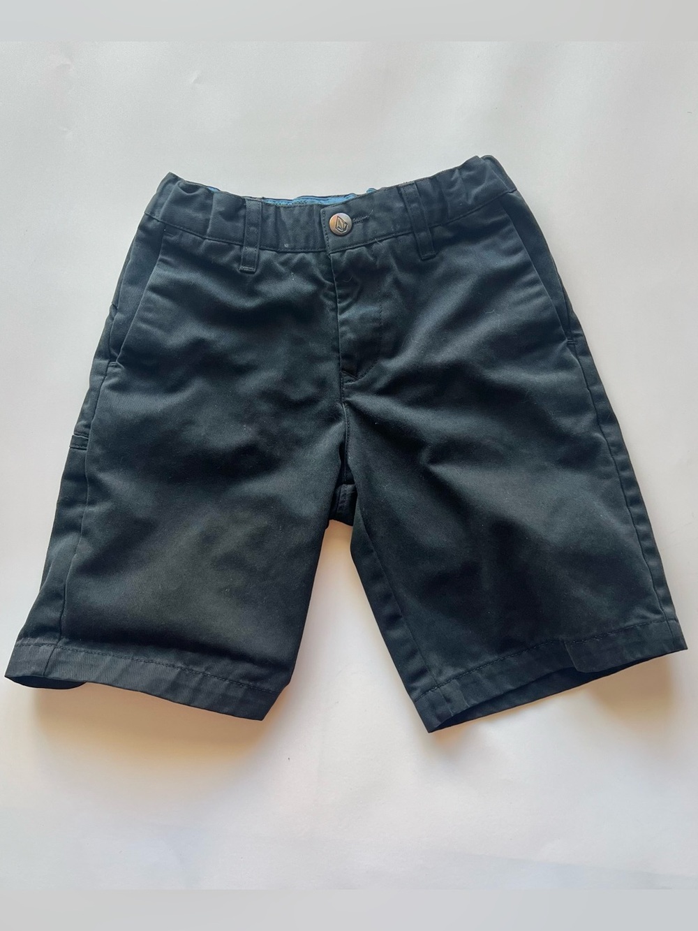 Boys 6 Volcom Black Chino shorts